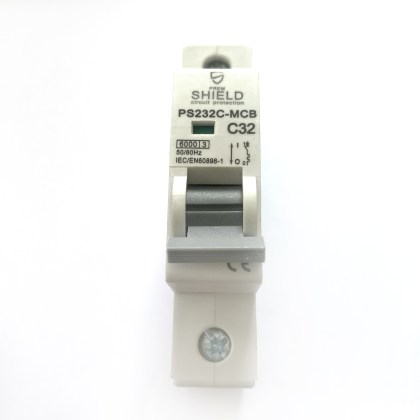 PremShield PS232C-MCB C32 32A 32 Amp MCB Circuit Breaker Type C